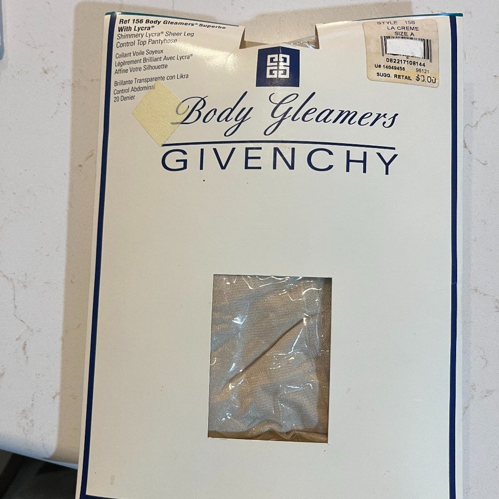 Pantyhose Givenchy Body Gleamers Sheer Leg Control Top La Creme Size A P…